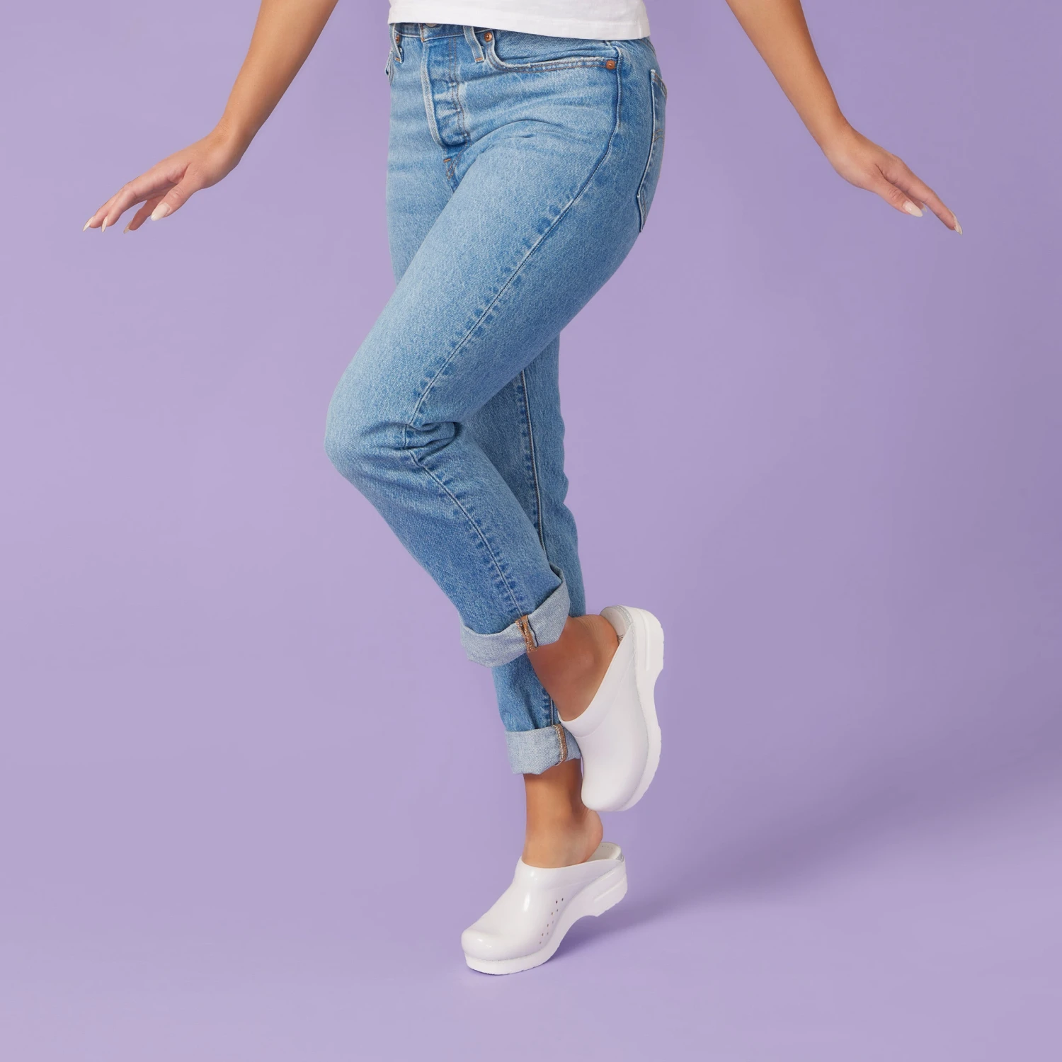 Dansko Sonja White Translucent 2 Dansko Sonja White Translucent - Image 2